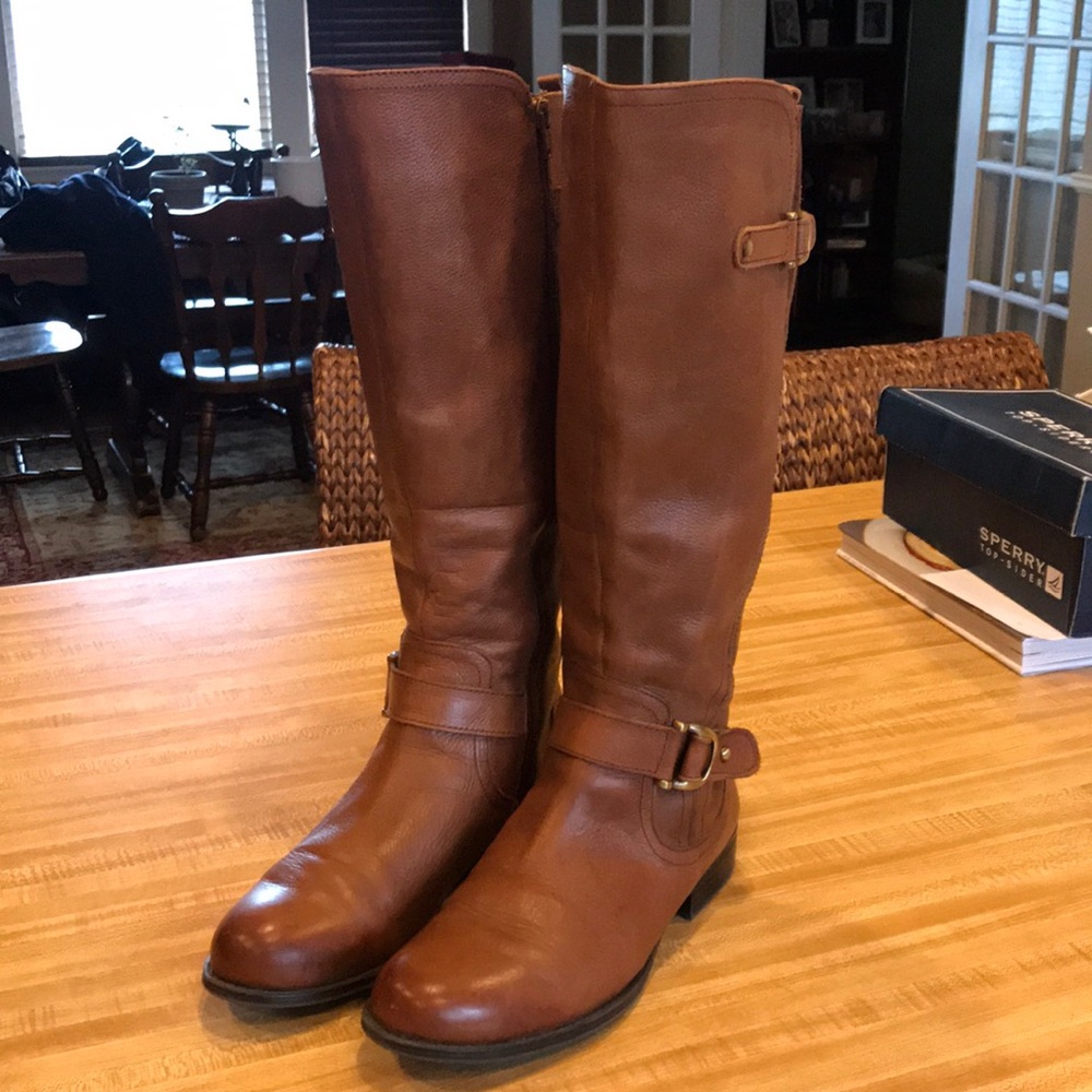 Brown Leather Riding Boots